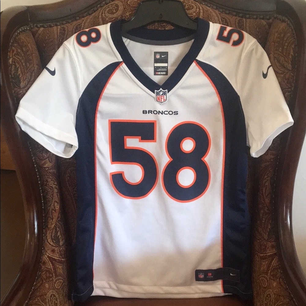 DENVER BRONCOS VON MILLER 58 NFL FOOTBALL NIKE jersey W size M